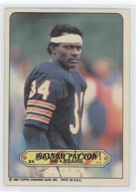 1983 Topps - Stickers #24 - Walter Payton