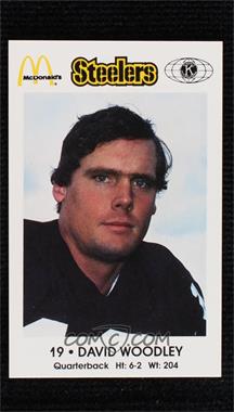 1984 McDonald's Pittsburgh Steelers Police - [Base] #19 - David Woodley