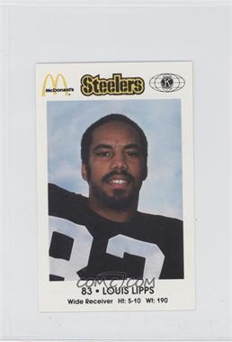 1984 McDonald's Pittsburgh Steelers Police - [Base] #83 - Louis Lipps