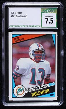 1984 Topps - [Base] #123 - Dan Marino [CSG 7.5 Near Mint+]