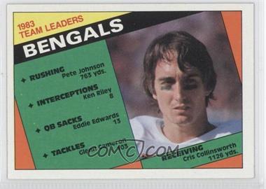 1984 Topps - [Base] #32 - Team Leaders - Cincinnati Bengals