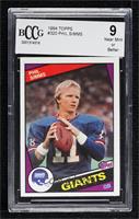 Phil Simms [BCCG 9 Near Mint or Better]
