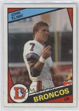 1984 Topps - [Base] #63 - John Elway [Poor to Fair]