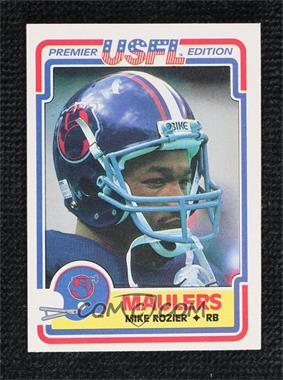 1984 Topps USFL - [Base] #109 - Mike Rozier