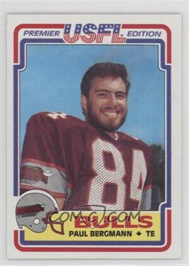 1984 Topps USFL - [Base] #39 - Paul Bergmann