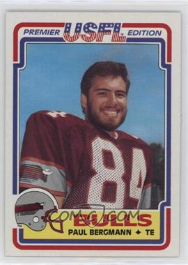 1984 Topps USFL - [Base] #39 - Paul Bergmann