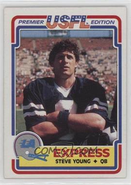 1984 Topps USFL - [Base] #52 - Steve Young