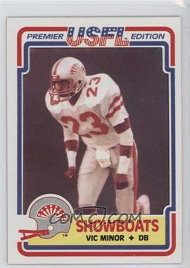 1984 Topps USFL - [Base] #56 - Vic Minor