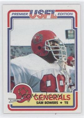 1984 Topps USFL - [Base] #68 - Sam Bowers