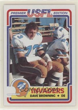 1984 Topps USFL - [Base] #85 - Dave Browning