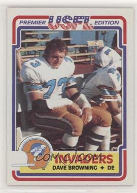 1984 Topps USFL - [Base] #85 - Dave Browning