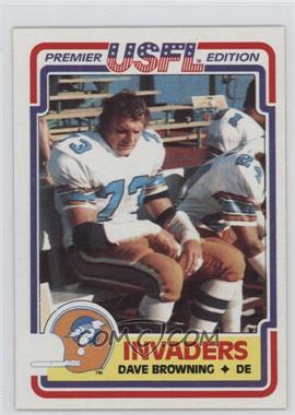 1984 Topps USFL - [Base] #85 - Dave Browning