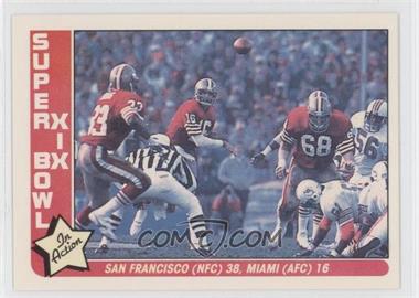 1985 Fleer in Action - [Base] #86 - Super Bowl XIX, San Francisco 49ers, Miami Dolphins Team