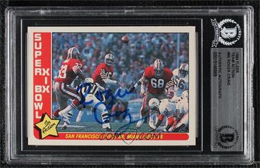 1985 Fleer in Action - [Base] #86 - Super Bowl XIX, San Francisco 49ers, Miami Dolphins Team [BAS BGS Authentic]