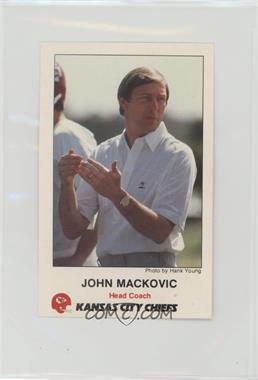 1985 Frito Lay Kansas City Chiefs Police - [Base] #1 - John Mackovic [Poor to Fair]