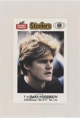 1985 Giant Eagle Pittsburgh Steelers Police - [Base] #1 - Gary Anderson