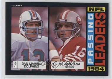 1985 Topps - [Base] #192 - Dan Marino, Joe Montana