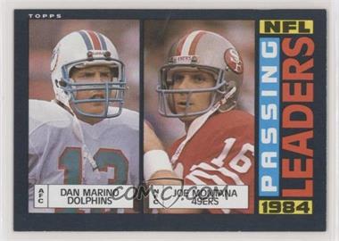 1985 Topps - [Base] #192 - Dan Marino, Joe Montana