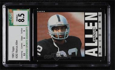 1985 Topps - [Base] #282 - Marcus Allen [CSG 8.5 NM/Mint+]