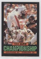 1984 AFC Champiionship (Dolphins 45, Steelers 28) [EX to NM]