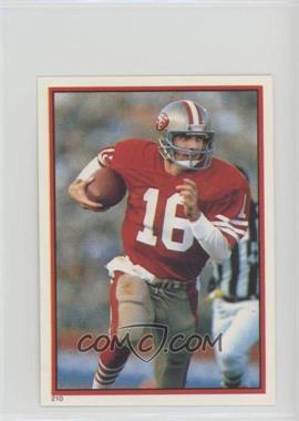 1985 Topps Album Stickers - [Base] - Coming Soon #210 - Joe Montana