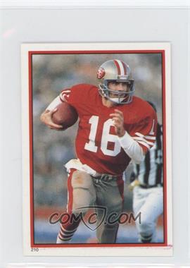 1985 Topps Album Stickers - [Base] - Coming Soon #210 - Joe Montana