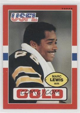 1985 Topps USFL - [Base] #34 - Marc Lewis