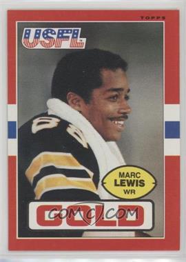 1985 Topps USFL - [Base] #34 - Marc Lewis