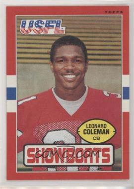 1985 Topps USFL - [Base] #68 - Leonard Coleman