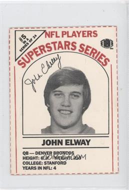 1986 Dairy Pak Milk Carton Cards - [Base] - Red/Black Ink #5 - John Elway