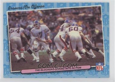 1986 Fleer Live Action Football - [Base] #19 - On Offense - The Blockers Spring Into Action