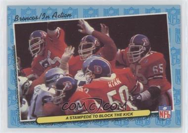 1986 Fleer Live Action Football - [Base] #21 - In Action - A Stampede to Block the Kick