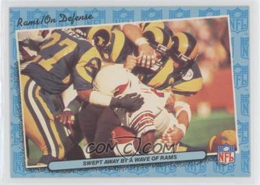 1986 Fleer Live Action Football - [Base] #41 - On Defense - Swept Away By a Wave of Rams