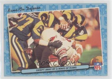 1986 Fleer Live Action Football - [Base] #41 - On Defense - Swept Away By a Wave of Rams
