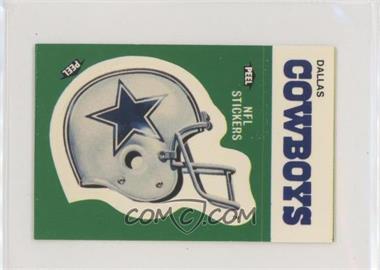 1986 Fleer Team Action Stickers - [Base] - Dubble Bubble Back #_DACO.1 - Dallas Cowboys (Helmet)