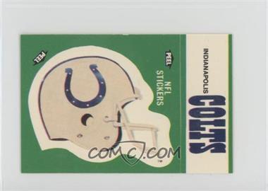 1986 Fleer Team Action Stickers - [Base] - Dubble Bubble Back #_INCO.1 - Indianapolis Colts (Helmet; Double Bubble)