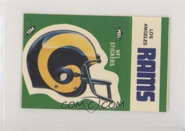 1986 Fleer Team Action Stickers - [Base] - Dubble Bubble Back #_LOAR.1 - Los Angeles Rams (Helmet, Blows Bigger Bubbles)