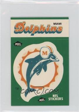 1986 Fleer Team Action Stickers - [Base] - Dubble Bubble Back #_MIDO.2 - Miami Dolphins (Team Logo)