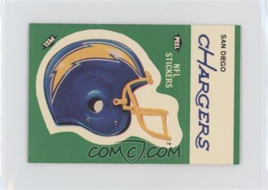 1986 Fleer Team Action Stickers - [Base] - Dubble Bubble Back #_SDCH.1 - San Diego Chargers (Helmet Soft Bubble Gum)