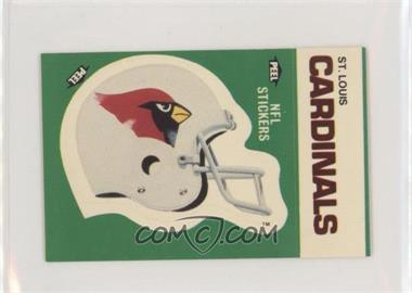 1986 Fleer Team Action Stickers - [Base] - Dubble Bubble Back #_SLCA.1 - St. Louis Cardinals (Helmet)