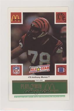 1986 McDonald's Play & Win - All-Star Team - Green Tab #_ANMU - Anthony Munoz