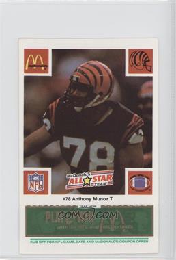 1986 McDonald's Play & Win - All-Star Team - Green Tab #_ANMU - Anthony Munoz