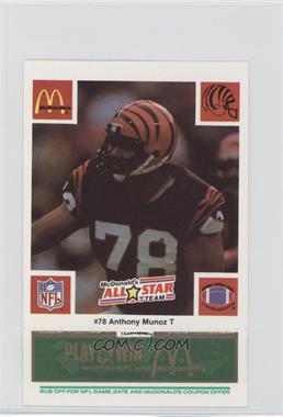 1986 McDonald's Play & Win - All-Star Team - Green Tab #_ANMU - Anthony Munoz