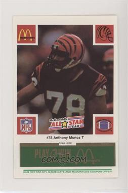 1986 McDonald's Play & Win - All-Star Team - Green Tab #_ANMU - Anthony Munoz