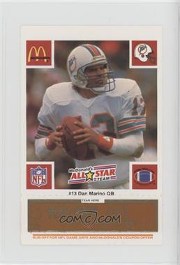 1986 McDonald's Play & Win - All-Star Team - Orange Tab #_DAMA - Dan Marino