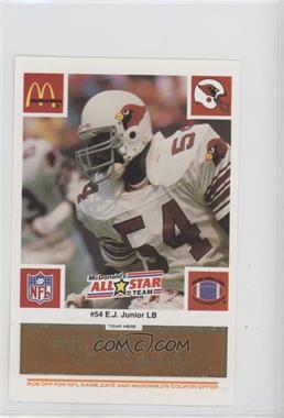 1986 McDonald's Play & Win - All-Star Team - Orange Tab #_EJJU - E.J. Junior