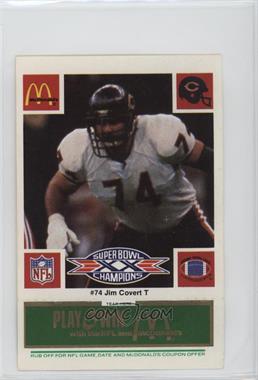 1986 McDonald's Play & Win - Chicago Bears - Green Tab #_JICO - Jim Covert