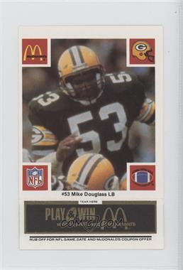 1986 McDonald's Play & Win - Green Bay Packers - Black Tab #_MIDO - Mike Douglass