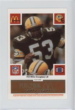 1986 McDonald's Play & Win - Green Bay Packers - Orange Tab #_MIDO - Mike Douglass