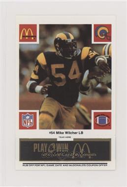 1986 McDonald's Play & Win - Los Angeles Rams - Black Tab #_MIWI - Mike Wilcher